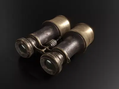 Antique Binocular 3D model