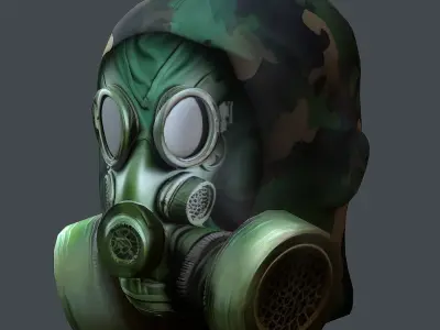 Helmet 3d model military combat Military Low-poly Low-poly 3D model