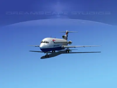 Boeing 727-200 British Airways 3D model