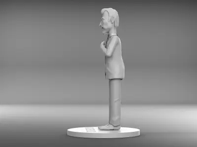 THE TWILIGHT ZONE - ROD SERLING FIGURE 3D PRINT MODEL  3D print model