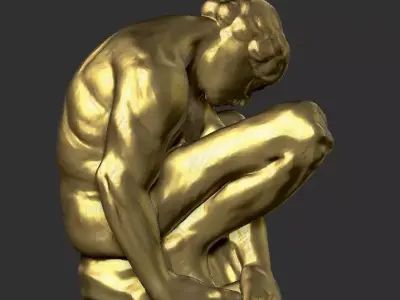 sculpture-study of michealangelo Free 3D print model
