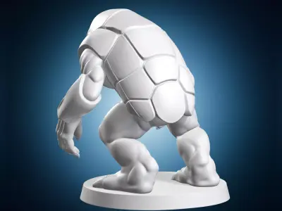 Alien Creature Armored Shell Miniature Sculpt 3D print model