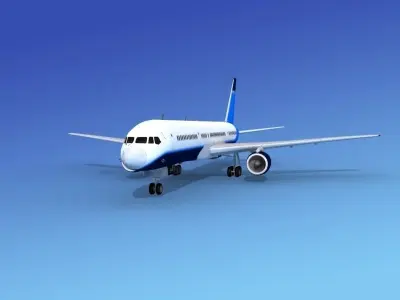 Boeing 757-200 Corporate 6 3D model