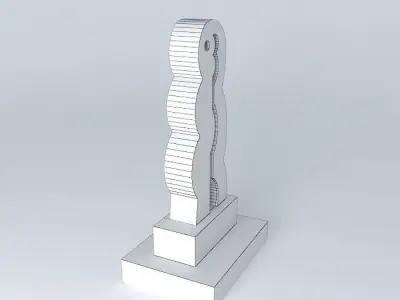 Sculpture welded Lovers Free 3D model