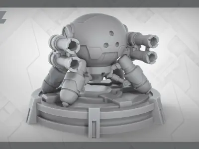 SPIDER ER-BOT 16 - Bonus Pen Holder Configuration 3D print model