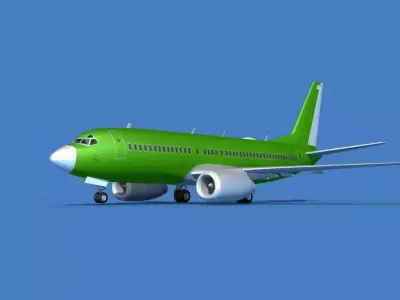 Boeing 737 MAX 7 Bare Metal 3D model