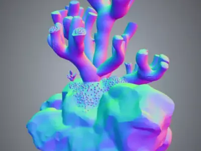 Coral 1 Free low-poly 3D model