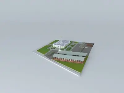 LDS.Temple Veracruz, Mexico.Templo Mormon 93 rd. operating te... Free 3D model