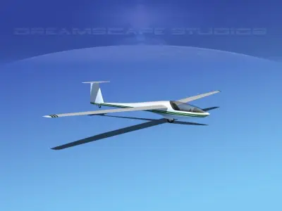 DG-400 15-Metre Motorglider V09 3D model