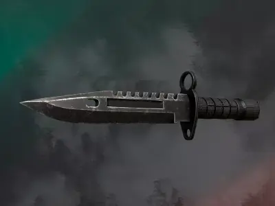 Bayonet M9 LowPoly Game-Ready Soutsource Studio Low-poly 3D model