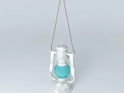 Gas lamp 3D model get