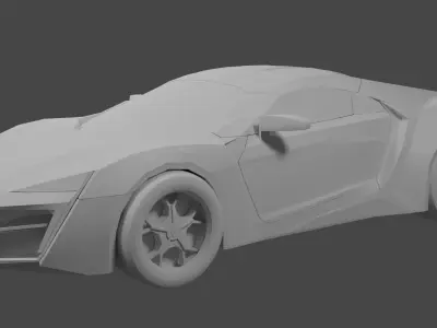 Lykan Hypersport Free low-poly 3D model