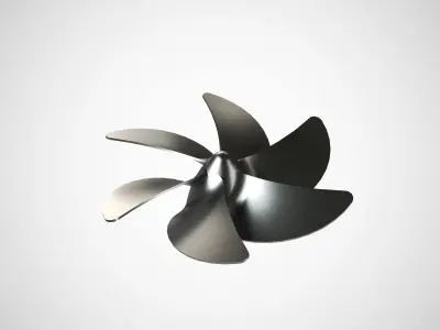 Fans propellers 3D model