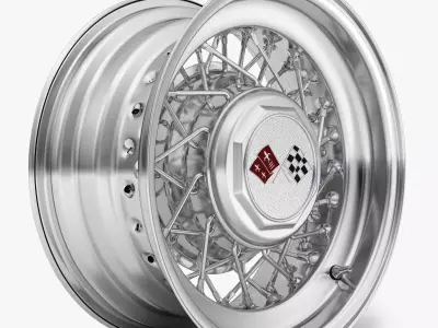 Wire Wheel Rim 3D model