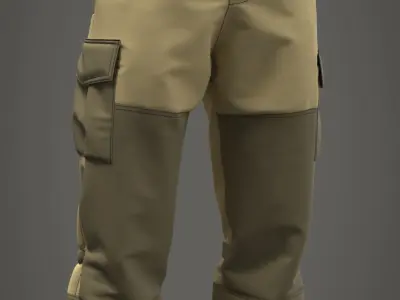 Combat Pants Gorka - Marvelous Designer 3D model