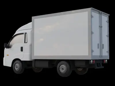 Kia Bongo 3 truck Low poly 3D model
