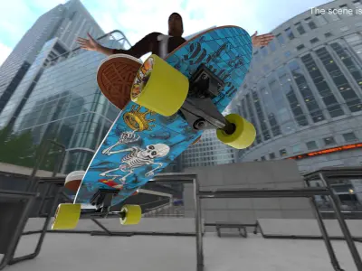 Cartoon Design Skateboards Collection 3D model