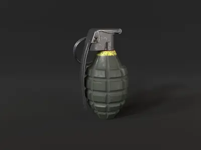 Gerenade With Textures 3D model