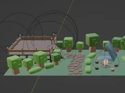 Camping 3D model