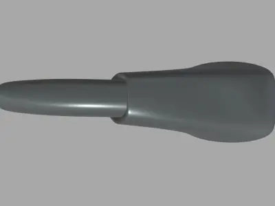 Car Hand Brake 01 Low-poly 3D model