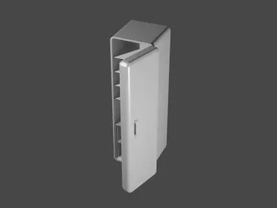 Refrigerator Low-poly 3D Model Game Ready Free low-poly 3D model