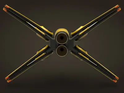 Spaceship Rigil Kentaurus 3D model