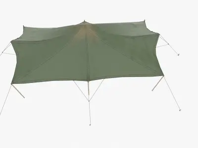 Stretch Tents 2 Low-poly 3D model