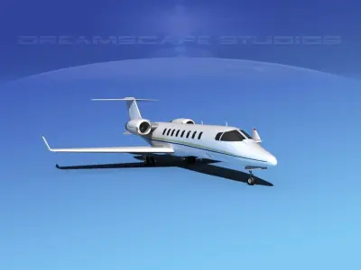 LearJet 45 V09 3D model