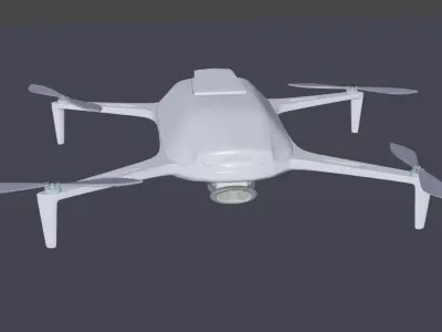 Panthom dji phantom drone Low-poly 3D model
