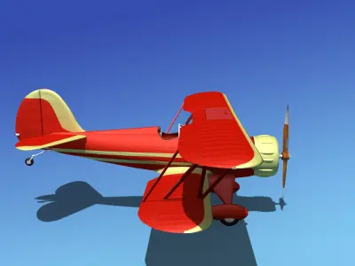 Waco YMF-5 V11 3D model