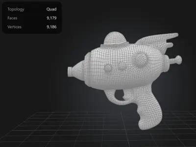 Ray Gun Stylized Low-Poly 3D Model Low-poly 3D model Free 3D model