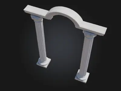 Classical Archway  A Grand Passage Through Antiquity 3D model