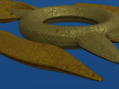 Pantheon Spear Free low-poly 3D model