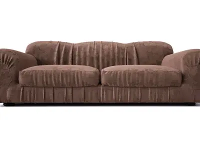 Sofa with pleats Free 3D model