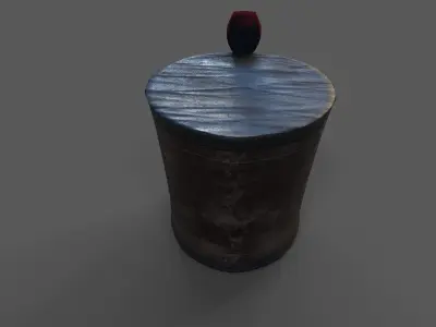 Shako Napoleonic hat Low-poly 3D model