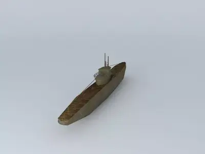 Submarine U47 Free 3D model