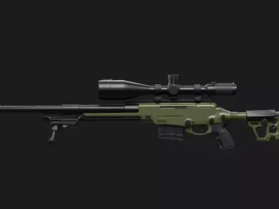 Modern Sniper Rifle 3D model purchase