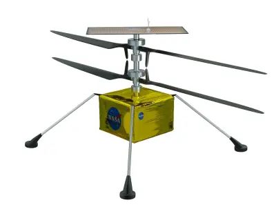 Mars Helicopter Low-poly 3D model