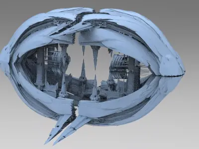 Olympus playing fields map 2 3D model