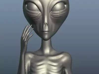 Xfiles  alien 3D print model
