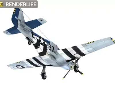 P-51-D Mustang 3D model