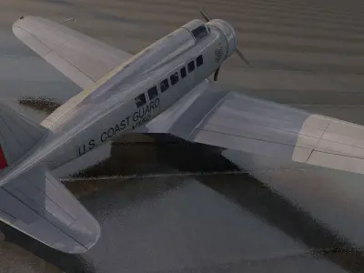 Northrop Delta 1C 3D model