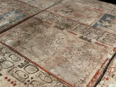 Codex Mayan Low Poly PBR Low-poly 3D model