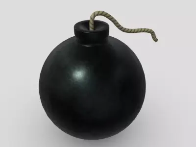 CC0 - Bomb Free low-poly 3D model