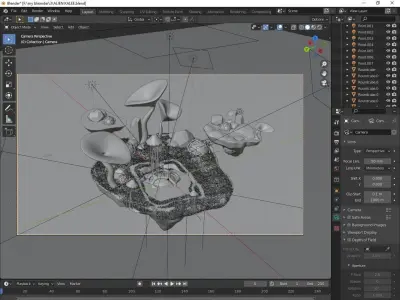 Alien planet Free 3D model