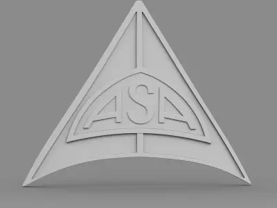 asa logo 3D model