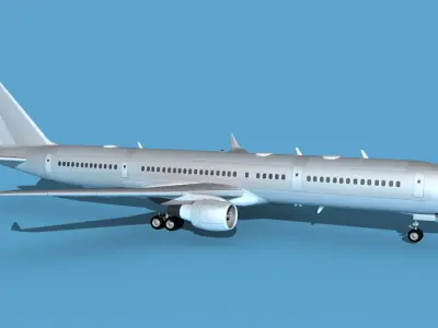 Boeing C-32B V00 Bare Metal 3D model