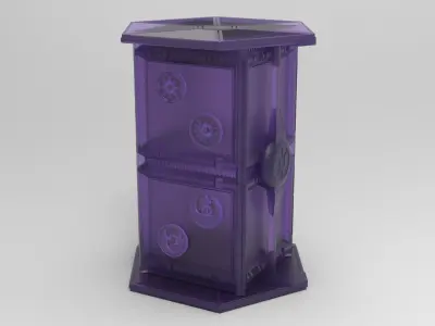 Artifact box with Star Wars Fighter ship as a storage container 3D print model