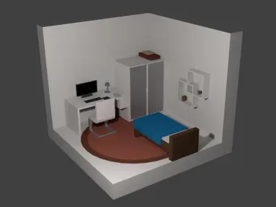 Furniture Pack Free low-poly 3D model purchase