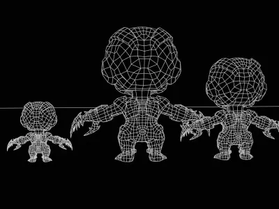 ChibiNecro3Pack2 Low-poly 3D model